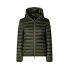 Save The Duck Lightweight Quilted Coat With Zip-up Hood In Black