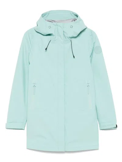 Save The Duck Lightweight Water-repellent Parka With Modern Silhouette In Green