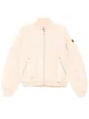 Save The Duck Logo-patch Bomber Jacket In Neutral