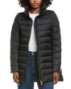 Save The Duck Linnea Long Basic Coat In Black