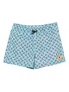 Save The Duck Lobster All-over Print Swim Shorts In Blue