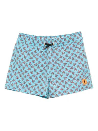 Save The Duck Kids' Lobster All-over Print Swim Shorts