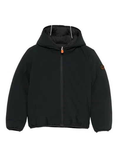 Save The Duck Kids' Logo-appliqué Padded Jacket In Black