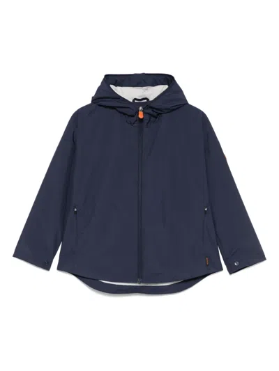 Save The Duck Kids' Logo-patch Jacket In Blue