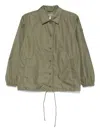 Save The Duck Logo-patch Jacket In Green