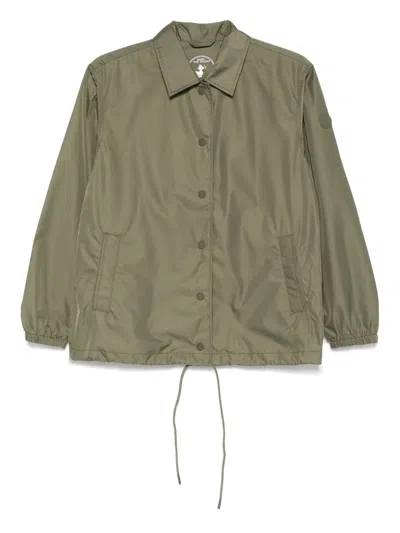 Save The Duck Logo-patch Jacket In Green
