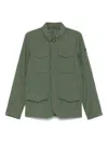 Save The Duck Logo-patch Lightweight Jacket In Green