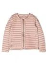 Save The Duck Logo-patch Padded Jacket In Pink