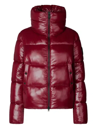 SAVE THE DUCK LOGO-PATCH PADDED JACKET
