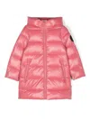 Save The Duck Logo-patch Puffer Jacket In Pink