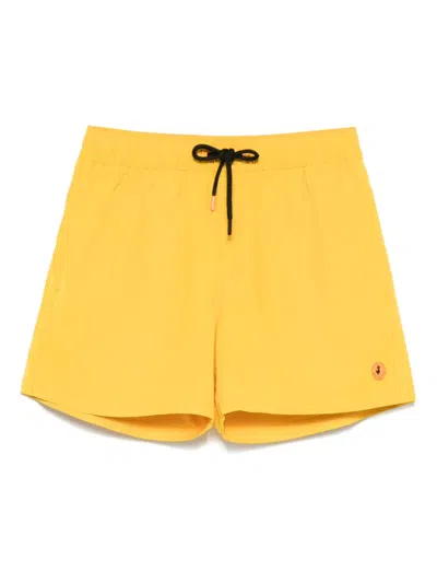 Save The Duck Logo-patch Swim Shorts