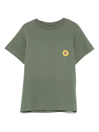 Save The Duck Kids' Logo-print T-shirt In Green
