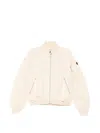 Save The Duck Logo-patch Bomber Jacket In Neutral