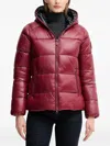 Save The Duck Lois Hooded Padded Jacket In Red