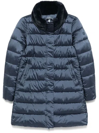 SAVE THE DUCK LONG DALEA PUFFER JACKET WITH FUR