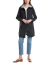 Save The Duck Long Rain Coat In Blue