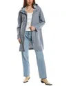 Save The Duck Long Rain Coat In Grey