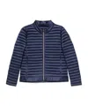 Save The Duck Long Sleeve Cotton Coat In Blue