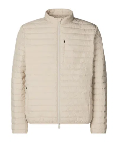 Save The Duck Long Sleeve Cotton Coat In White