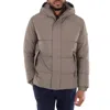 Save The Duck Long Sleeve Hood Padded Jacket In Gray