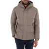 Save The Duck Long Sleeve Hood Padded Jacket In Grey