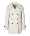 Save The Duck Sofi Rain Jacket In Rainy Beige In White