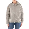 Save The Duck Long Sleeve Zip-up Nylon Jacket, Size Medium In Gray