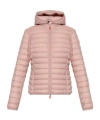 Save The Duck Ladies Pink Daisy Animal Free Hooded Puffer Jacket In Pink