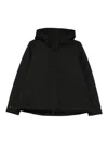 Save The Duck Lightweight Black Jacket With High Collar In Black