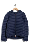 Save The Duck Luca Water Resistant Hooded Packable Puffer Jacket In Blue