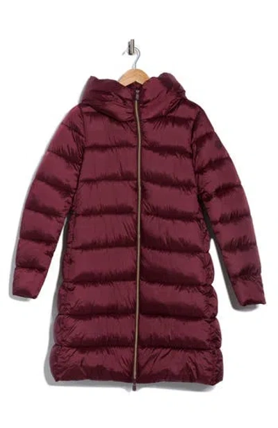 Save The Duck Luciana Puffer Coat In Red