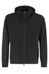 Save The Duck Luiz Logo Detailed Hooded Jacket In Black