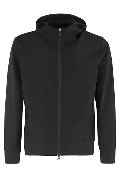 Save The Duck Luiz Logo Detailed Hooded Jacket In Black