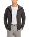 Save The Duck Luiz Hooded Zip Front Jacket In Smoke Grey