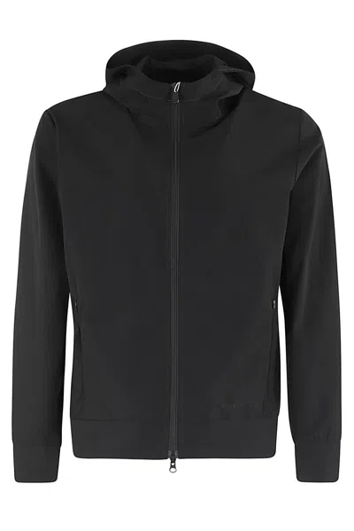 Save The Duck Luiz Logo Detailed Hooded Jacket In Black