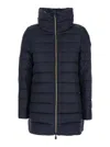 Save The Duck Lydia High-neck Quilted Coat In Blue