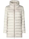 Save The Duck Quilted Stand-neck Puffer Jacket In White