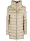 Save The Duck Lydia Puffer Coat In Shore Beige In 中性色