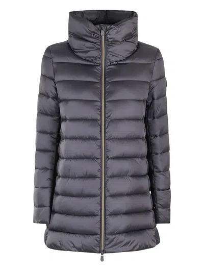 SAVE THE DUCK LYDIA FUNNEL-NECK PADDED JACKET