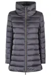 Save The Duck Lydia Funnel-neck Padded Jacket In Gray