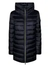 Save The Duck Lydia High-neck Padded Coat In Blue