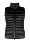 Save The Duck Women Lynn Black Quilted Puffer Vest Jacket In Black