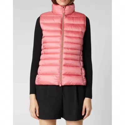 Save The Duck Lynn Vest In Bloom Pink In Multi