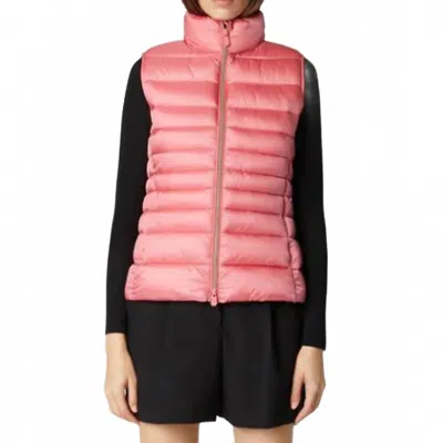 Save The Duck Lynn Vest Puffer In Bloom Pink In Multi