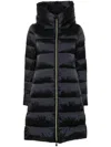 Save The Duck Lysa Long Puffer Coat In Black