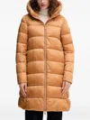 Save The Duck Lysa Hooded Padded Coat In Brown