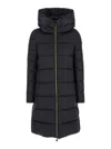 Save The Duck Lysa Long Puffer Coat In Black