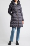 Save The Duck Lydia Puffer Coat In Ebony Grey