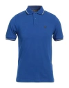 Save The Duck Man Polo Shirt Bright Blue Size Xxl Organic Cotton