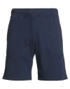 Save The Duck Man Shorts & Bermuda Shorts Navy Size M Cotton, Polyester In Blue